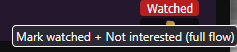 Dislike and optional channel button